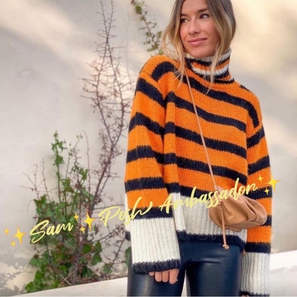 ZARA STRIPED KNIT SWEATER - DIFFICULT TO FIND - Picture 2 of 3